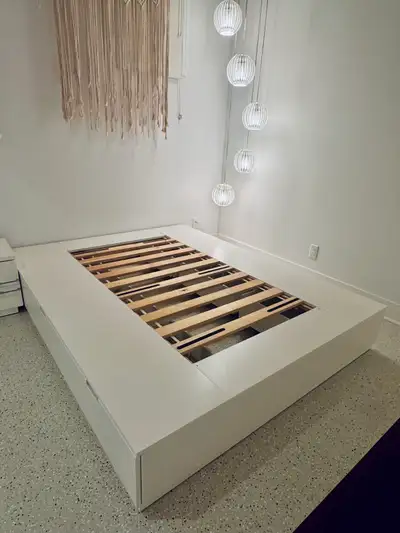 Grand Lit IKEA NORDLI Queen Storage Bed Frame, View more