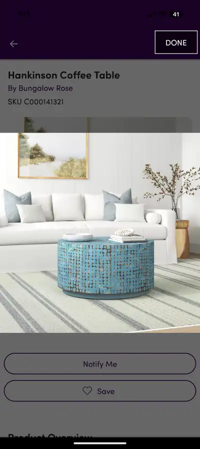Unique coffee/center table, View more