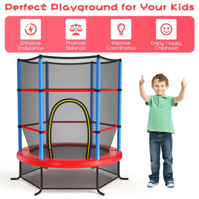 55 Inch Kids Recreational Trampoline Bouncing Jumping Mat With E in Other in Markham / York Region - Image 2