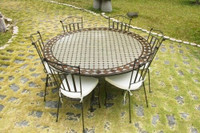 Table en céramique 150 cm et chaises,LIQUIDATION FINALE.