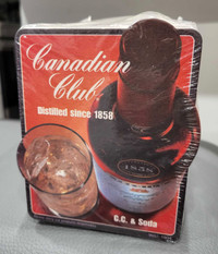 100 vintage Canadian Club Coasters
