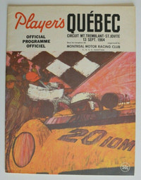 PLAYER'S QUEBEC St Jovite Mont Tremblant 1964 Official Program