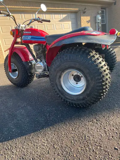 1981. Honda ATC 185S. Runs good. No cracks in plastic. Good Tires. OBO