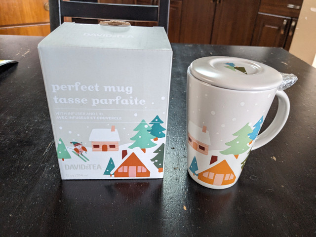 Two Davids Tea Perfect Mugs - NEW in Box, Never Used in Kitchen & Dining Wares in Edmonton - Image 2