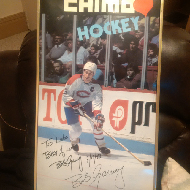 Bob Gainey - NHL Montreal Canadiens signed poster 14 x 24 in Arts & Collectibles in Peterborough