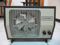 Vintage Torcan Metal Frame Heater and Fan Like New Circa 1960s