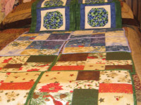 New & Handmade Table cloths, runners, Quilts, Table tops.