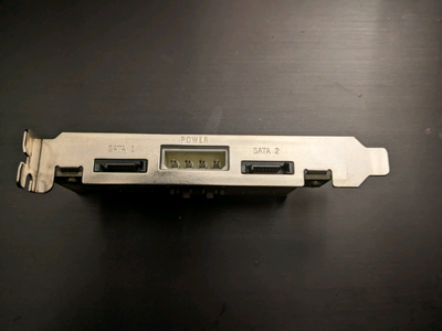 Dual sata motherboard external connector expansion, View more