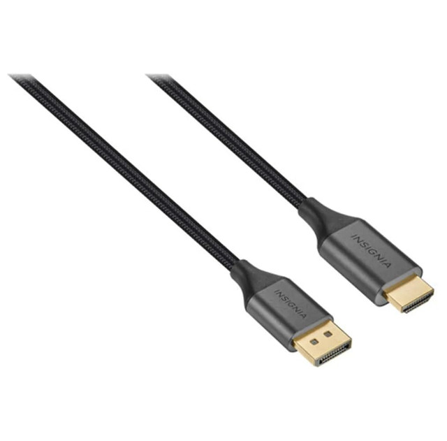 Insignia: 1.83m (6 ft.) DisplayPort to 4K Ultra HD HDMI Cable in Cables & Connectors in Burnaby/New Westminster - Image 4