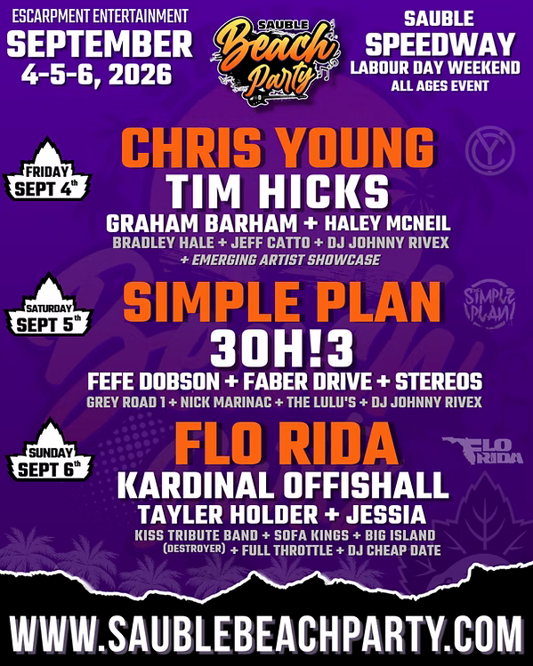 2x VIP Passes — Sauble Beach Party Sept 4-5-6 | $465 for Both