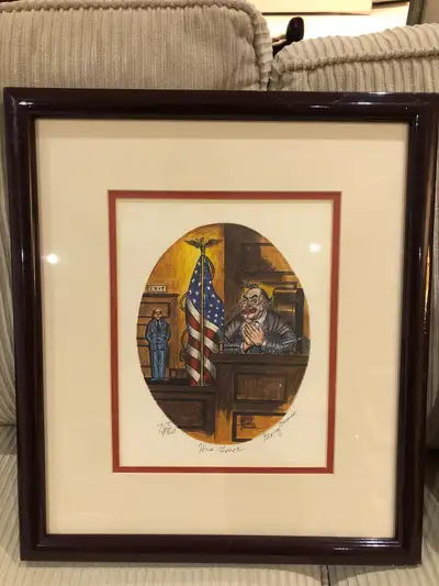 George Crionas Court Room Clown Art, View more