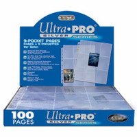 ULTRA PRO .... SILVER SERIES .... 9-POCKET SHEETS .... for cards