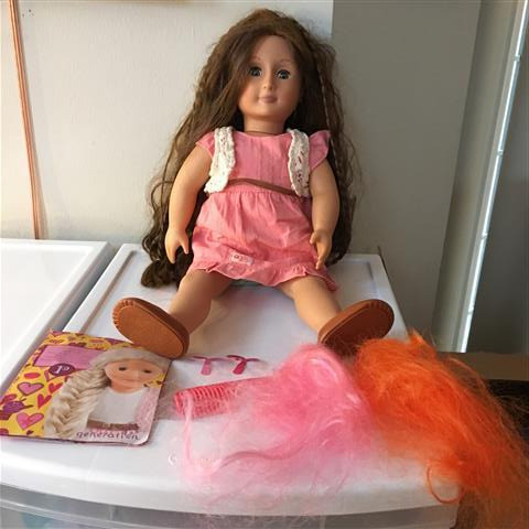 Our Generation 18" Doll - Parker Pink Lace dress in Toys & Games in Markham / York Region