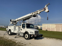 2016 Freightliner with Altec DC47 Digger Derrick & Hydraulics.
