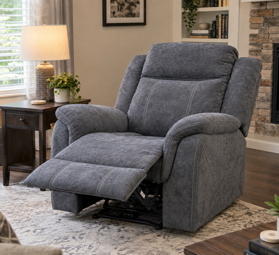 Grey Fabric Recliner with free delivery, View more