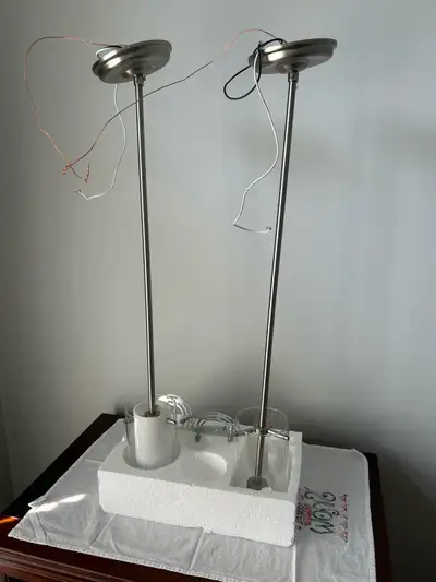 2 CYLINDER PENDANT LIGHTS, View more