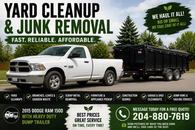 Yard Cleanup • Junk Removal • Scrap & Waste Hauling, View more
