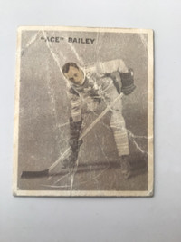 ACE BAILEY …. 1933-34 Ice Kings .… ROOKIE CARD …. poor condition