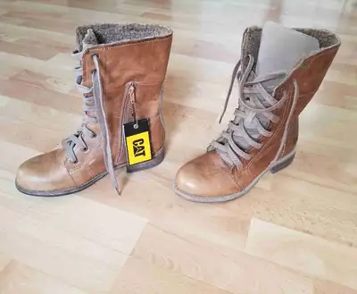 Leather Boots Brand New Size 6 CAT, View more
