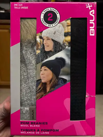 Bula 2-pack Pom Beanies (NEW), View more