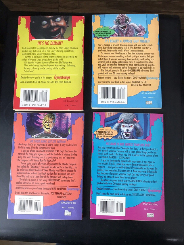 GOOSEBUMPS CHILDREN’S BOOKS -1 Book Left!!!! in Children & Young Adult in Barrie - Image 2