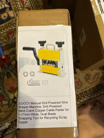 JOJOCY Manual Drill-Powered Wire Stripper Machine, View more