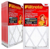 Filtrete 14x25x1 MPR 1000 Pleated AC Furnace Air Filter 4-Pack