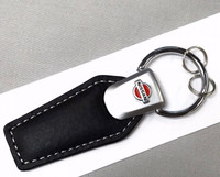 Nissan Emblem Leather Keychain Keyring