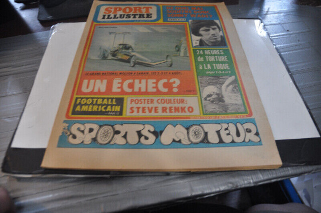 Sport moteur illustre 1974 hockey nhl newspaper la crosse 2 dans Art et objets de collection  à Victoriaville