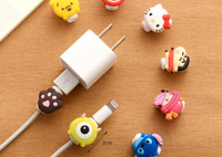 Protect your iPhone cables. Cable protectors. Cartoon design.