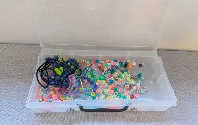 Perler Beads and Pony Beads Craft Kit in Storage Case, View more