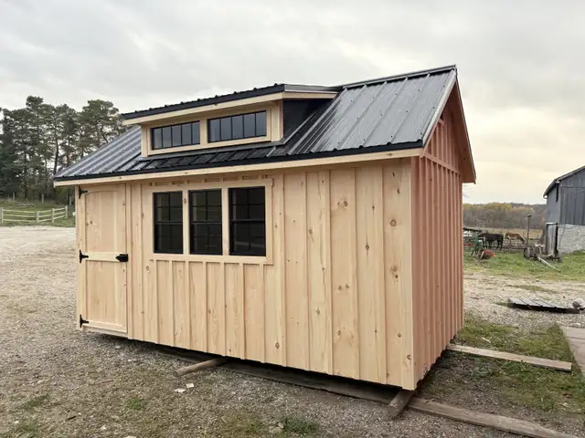 8x14 shed with dormer WINTER PRICING STILL! in Outdoor Tools & Storage in Owen Sound - Image 4