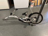 Bicycle trailer attachment 