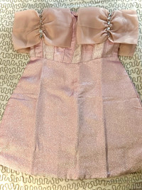 Mini glitter pink dress