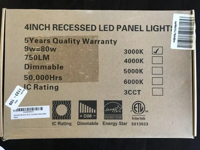 Encastrés DEL NEUFS qui conviennent aux milieux humides in Indoor Lighting & Fans in Laval / North Shore - Image 2