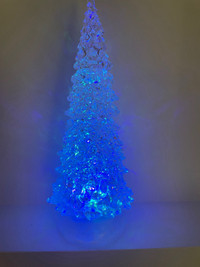 Glitter Water Spinner Christmas Tree - Multicolour