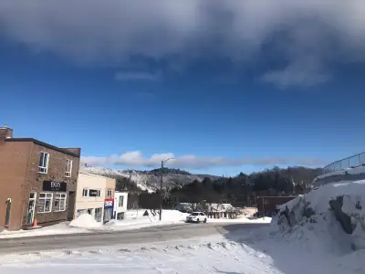 Bachelor apartment for rent in central downtown Elliot Lake. Located above commercial space across f...