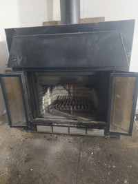 Wood burning fireplace 