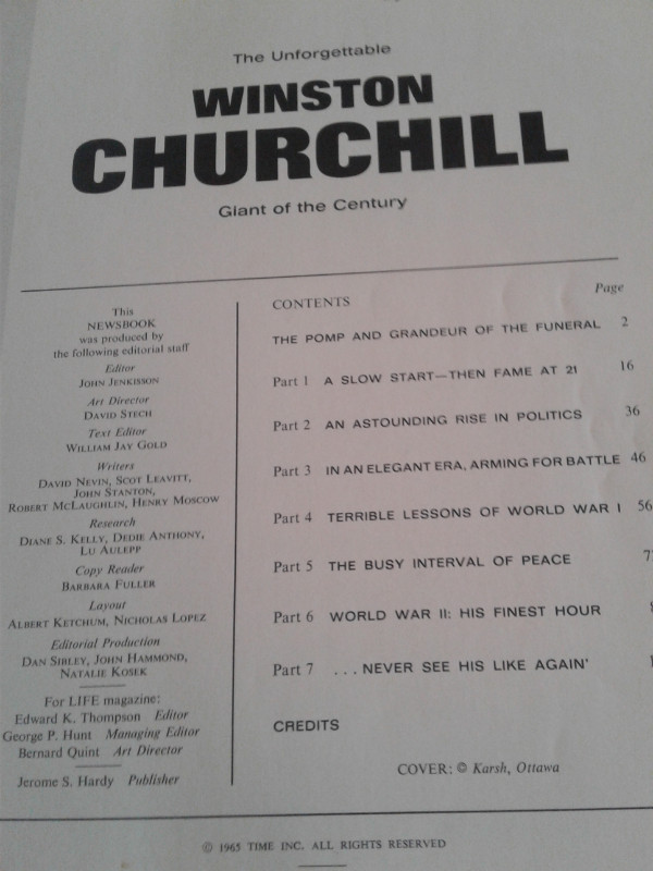 WINSTON CHURCHILL BOOK in Non-fiction in Oshawa / Durham Region - Image 3