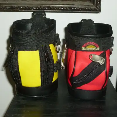 Desk Caddy MINI GOLF BAGS water bottle holders drinks pens, View more