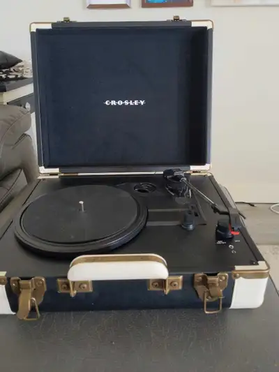 Crosley CR6019A-BK Portable Record Player, View more