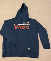 Vans Peanuts Limited Edition Navy Hoodie Youth Size Medium 