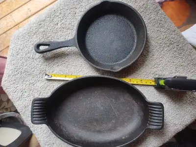 Small cast iron skillets - 2 for $10, View more