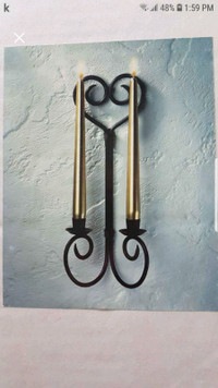 Wall mount candle holder.  NEW