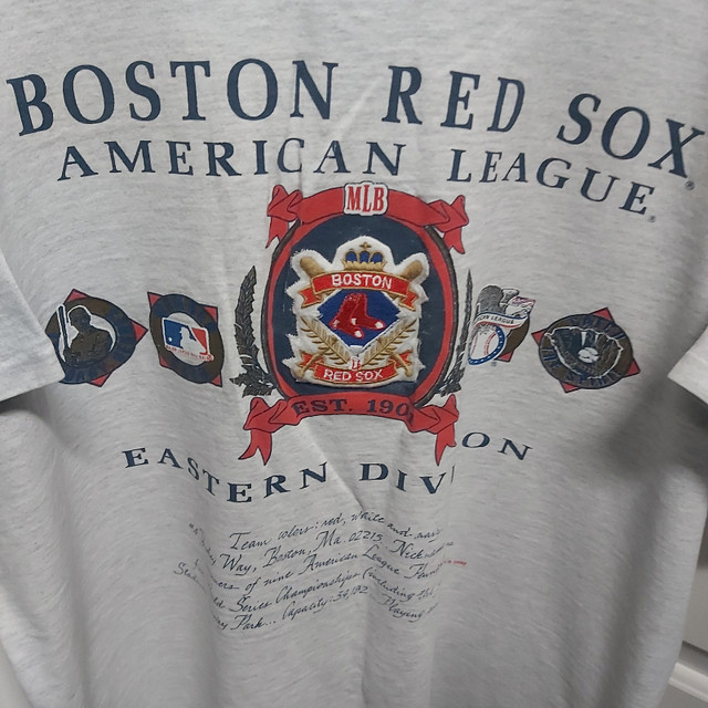 1992 Boston Red Sox Nutmeg t shirt in Arts & Collectibles in Red Deer - Image 2