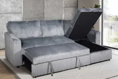 Modern corduroy sofa bed, View more