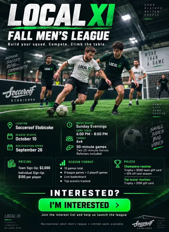 SOCCER LEAGUE 6v6