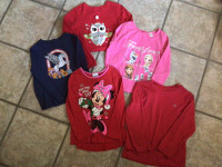 SIZE 5 GIRLS LONG SLEEVED SWEATERS