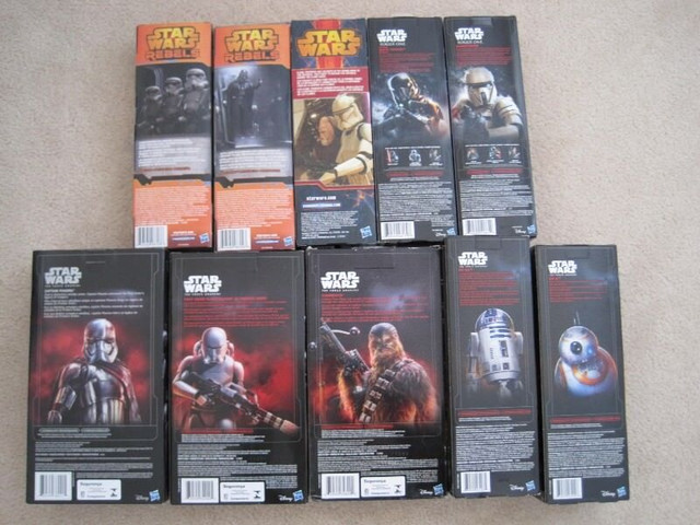 Star Wars 12" inch Action Figures (Rebel, TFA, R1, Clone War) BN in Toys & Games in City of Toronto - Image 2