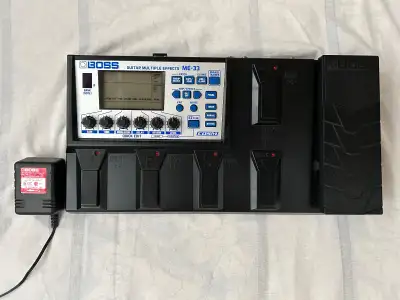 Vintage BOSS ME-33 Multi-Effects Pedal Processor & BOSS Adaptor, View more